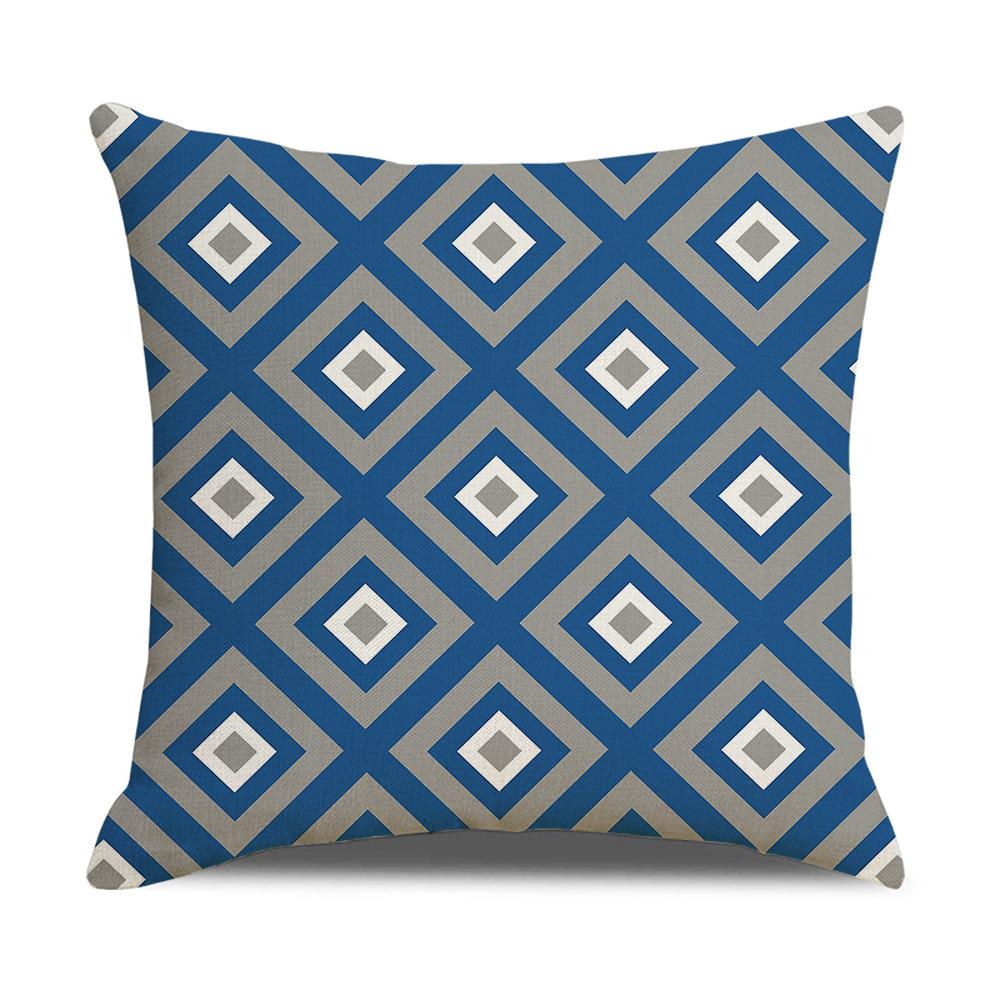 Nuova Copricuscino Decorativo Nordic Moderno Semplice in Lino Copricuscino per Divano con Motivo Geometrico