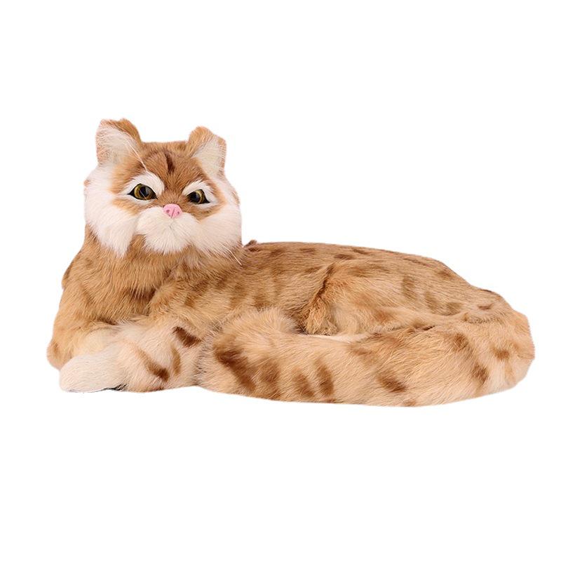 Simulated Kitten Plush Toy & Home Decor Figurine – Perfect Handmade Birthday Gift