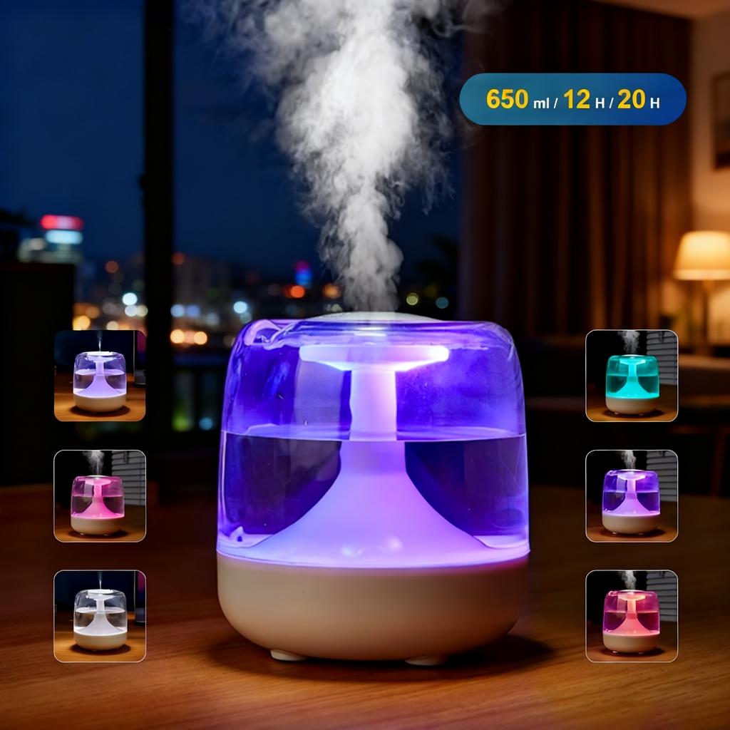 Large Spray Mute Aromatherapy Humidifier D Indoor Portable Small Night Light Bedroom Air Humidifier