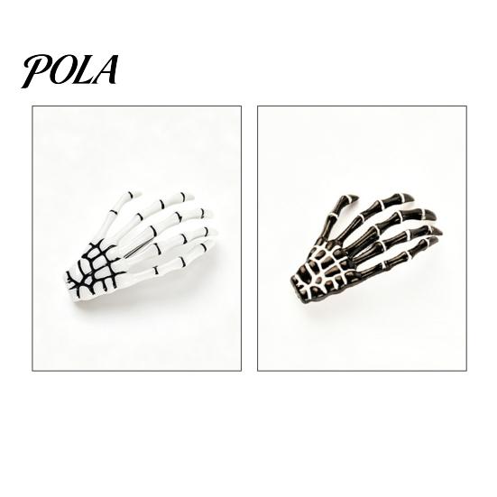 2Pcs Gothic Dark Style Hairpins, Hair Pins for Bangs, Skeleton Hand Bone Hair Clips for Halloween Cosplay Photography Props