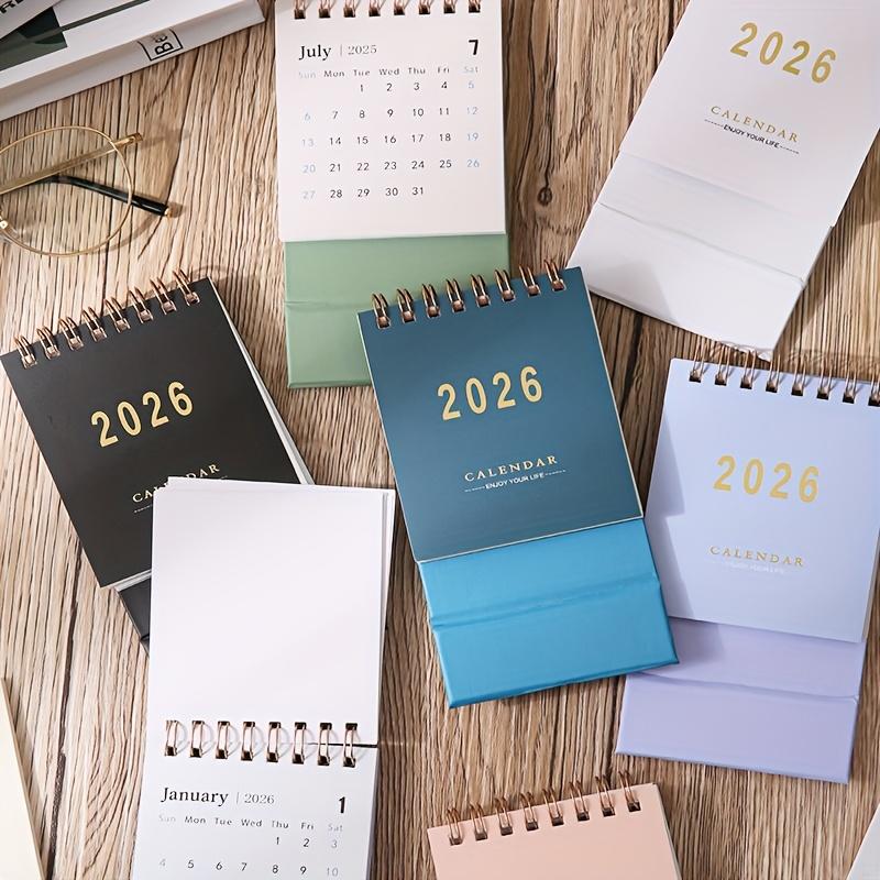 2026 Mini Calendar  Monthly and Weekly Plans Office Calendar Desktop Notes Memos Family Messages, Small Ornaments Festival Gifts