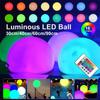 60/90cm Luminous LED Throwing Ball Luminous Ball Inflatable Swimming Pool Toy Beach LED Ball Landscape Decor Garden Lawn Light