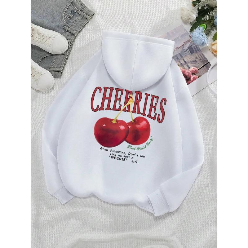 Cherries Cosh Valentine Lustiger Druck Hoody Männer Hip Hop Pullover Hoodie Lose Warme Sweatshirt Mode Fleece Kleidung Hoodies & Sweatshirts Herren