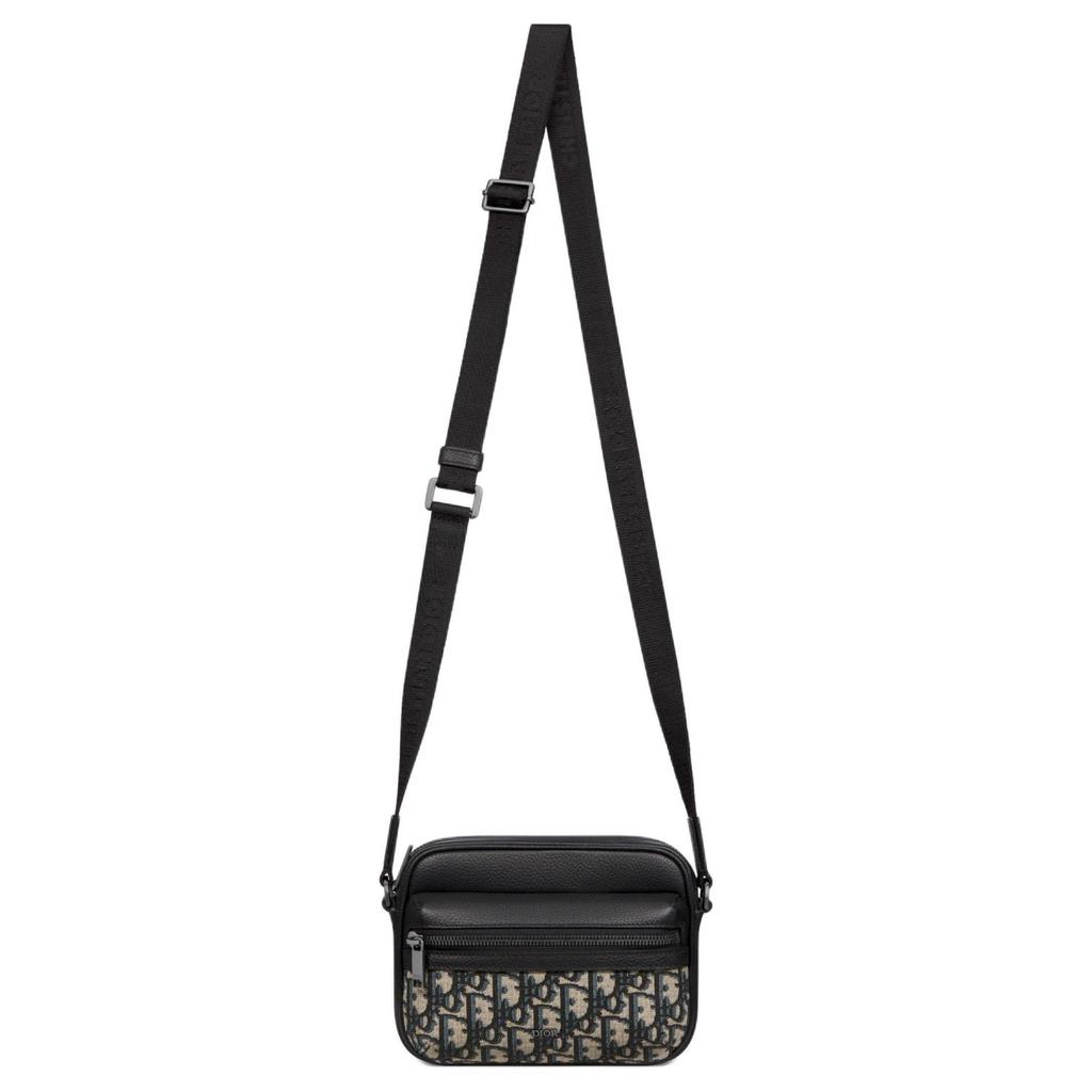 Dior Rider 2.0 Adjustable Shoulder Strap Zipper Closure Oblique Jacquard Canvas and Grainy Calfskin Messenger Bag Mini 2ESWS034YKS-H27E
