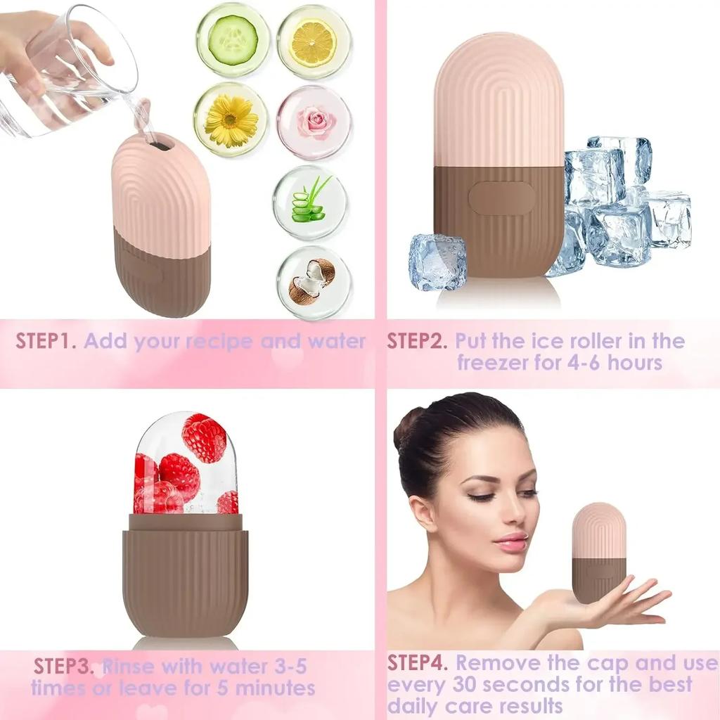 Beauty Facial Massager Apply Face Ice Tray Puffiness Apply Face Ice Tray Sunburn Scald Post-operation Ice Compress Artifact