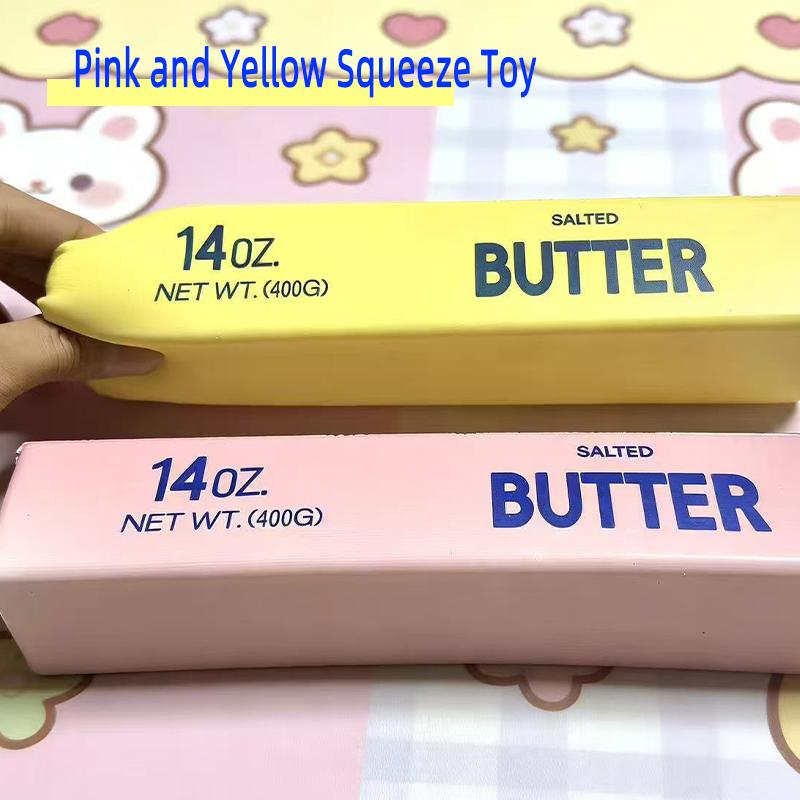 6A-Simulated Butter Stick Squishy Toy Slow Rising Soft Fidget Pinch Toy Stress Relief Kids Adults Gift-5V