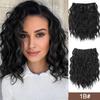 Synthetic Wig BB Clip Style 4-piece Set Short Curly Hair Extensions Wig Natural Smooth Curly Hair Extensions Wig
