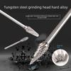 Tungsten Carbide Rotary File Grinder Accessory - Single & Double Grain Milling Cutter Head