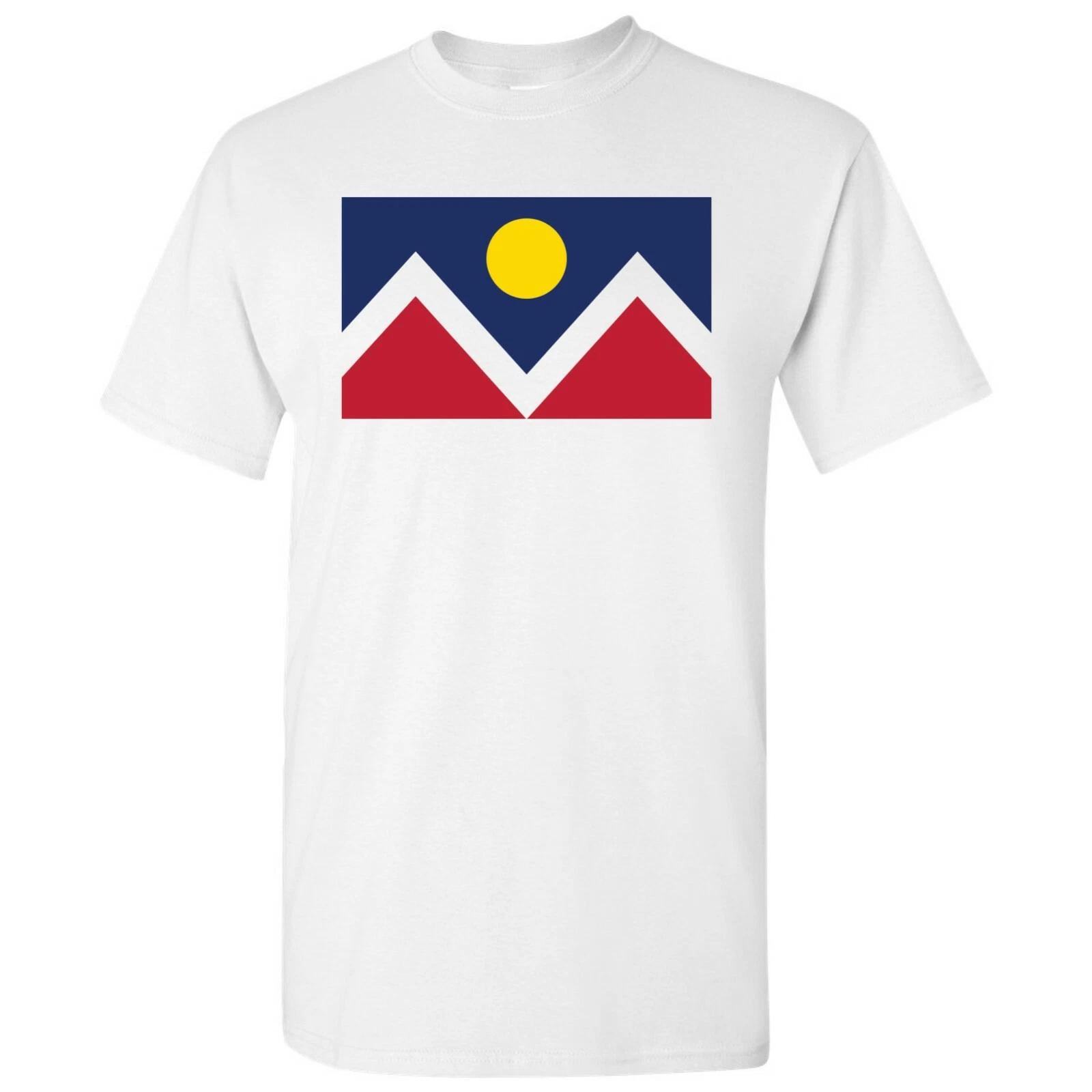 

Denver US City Flag Basic Cotton T-Shirt - White 2XL