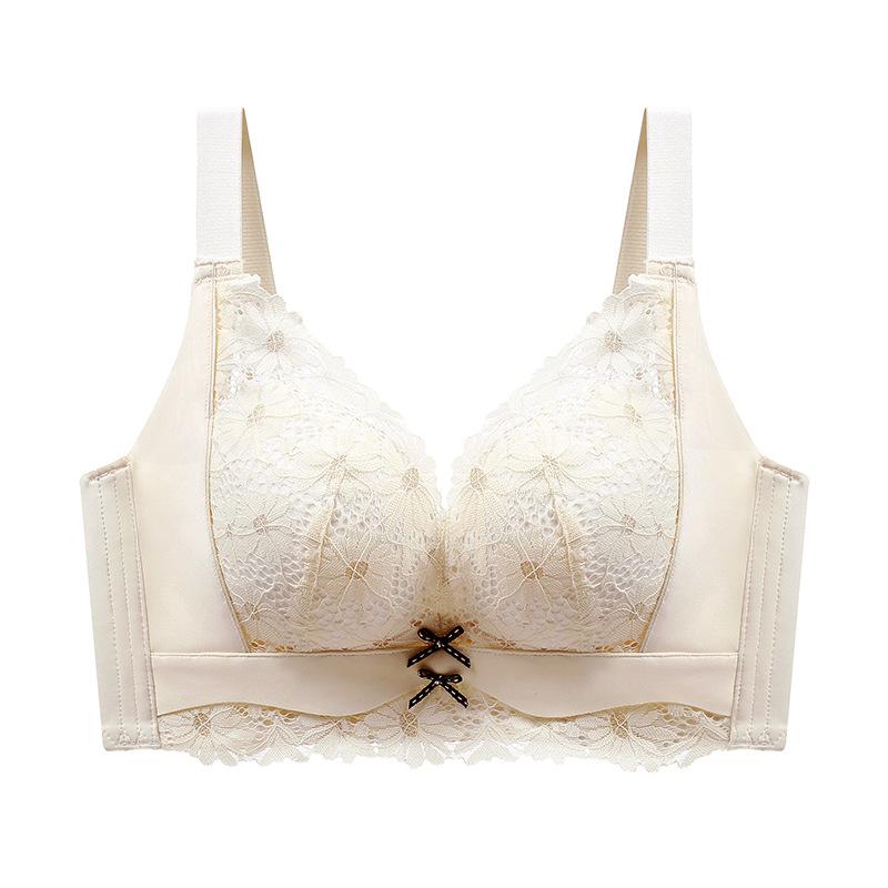 Raccolta della biancheria intima femminile Anello non in acciaio Comodo anti-cedimento Raccogli il vice seno Reggiseno regolabile con sensazione di calore