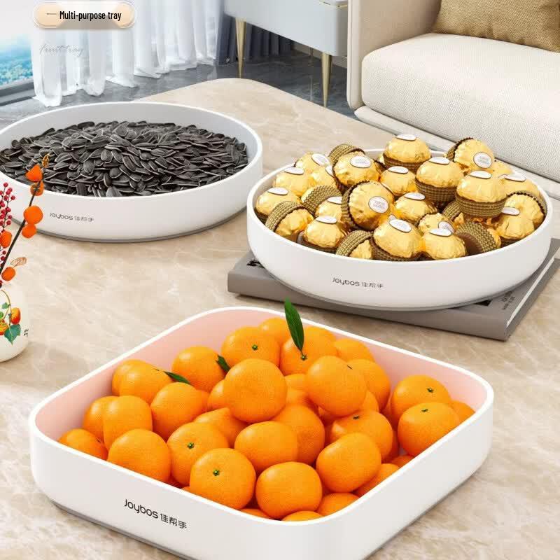 Jiabangshou Square Snack & Fruit Plates (Set of 2)