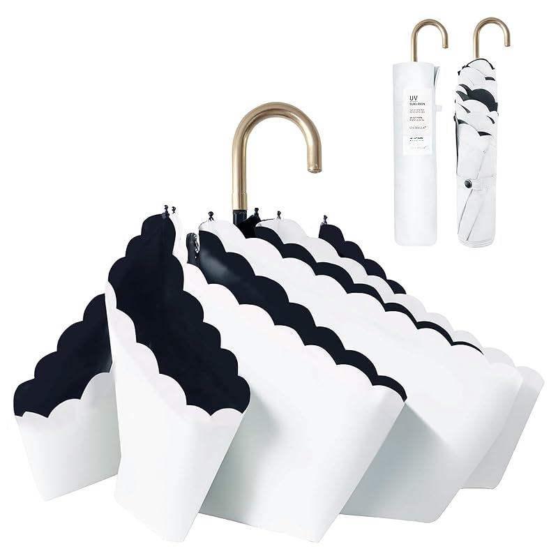 

[Shio Shii SeaSwim] Parasol ultra lightweight folding umbrella ladies parasol uv cut Sunscreen measures 100% complete blackout/heat shielding Umbrella