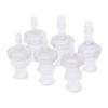 2Pcs Luer Lock Adapter Pp Plastic Air Valve Pipe Subpackaging Instrument Connect