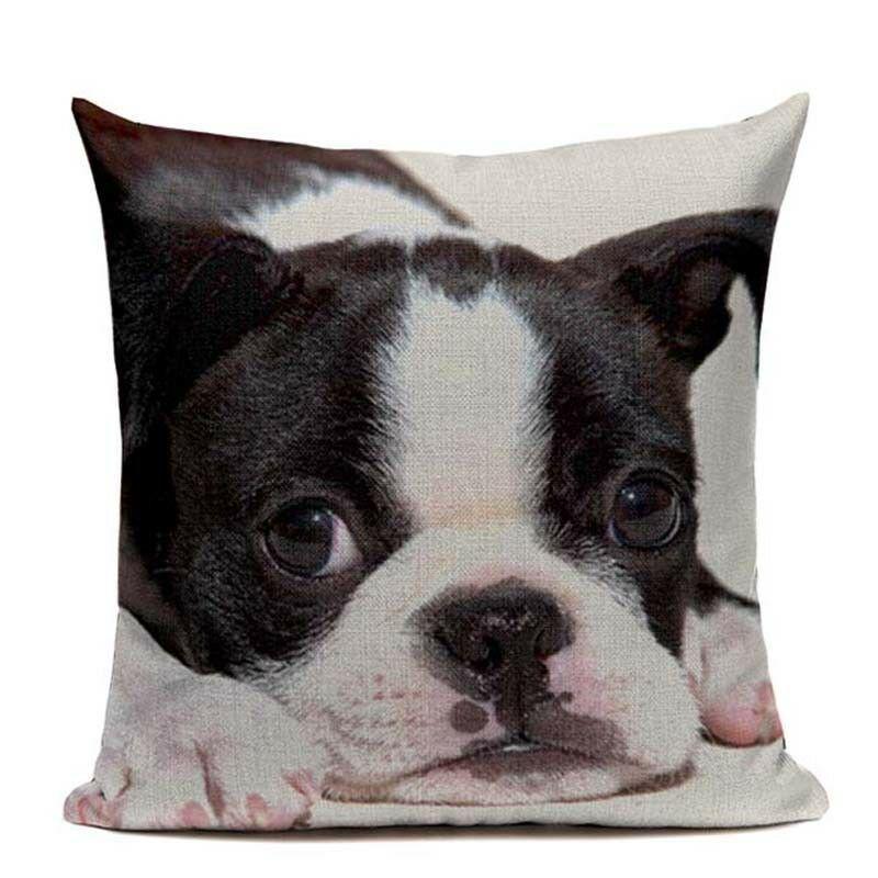 

Terrier Boston French Bulldog Luxury Cushion Pillow Case Square Case Cushion