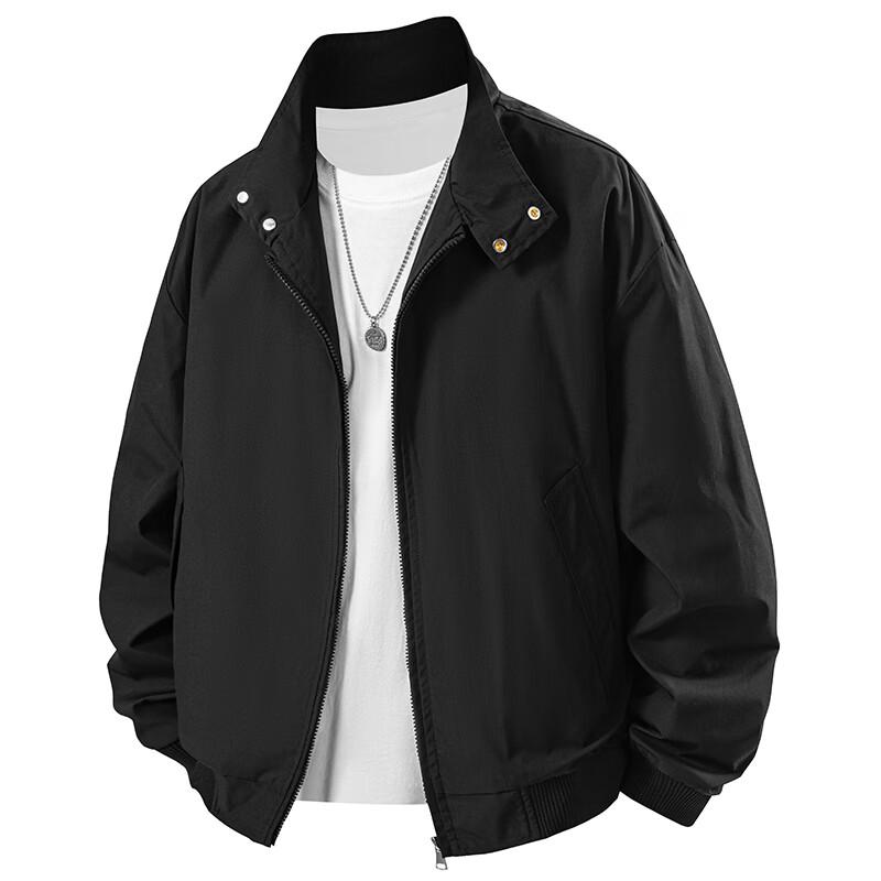 

COVER GAL Men s Loose Fit Stand Collar Windproof Jacket 2XL