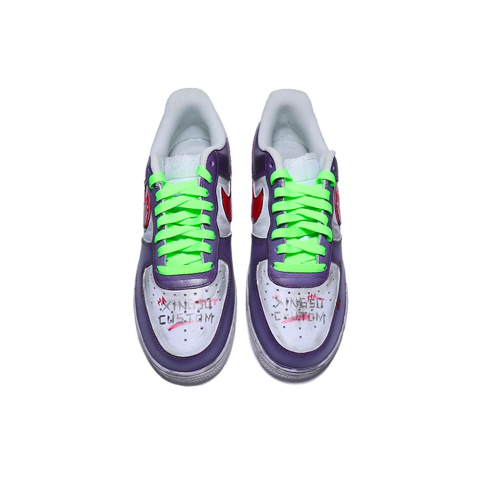 Nike Air Force 1 07 'Joker' Year Of The Dragon Limited Edition Skateboard Shoes Men's Purple Yellow Red CW2288-111(team25-)