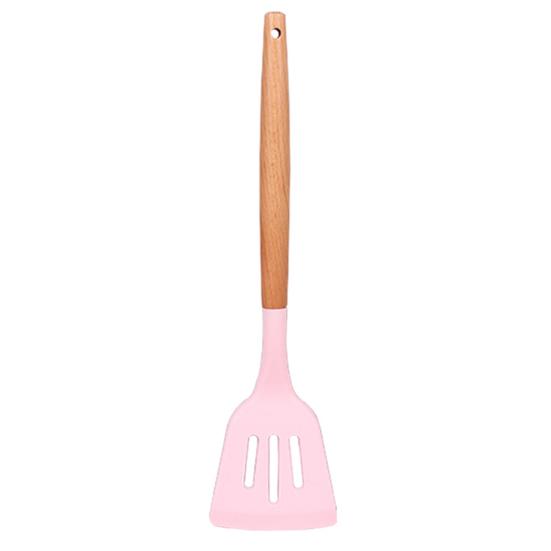 Praktické potravinářské pečení Dutý design Steak Smažení Silikonová špachtle Lžíce Domácí potřeby Špachtle na smažení