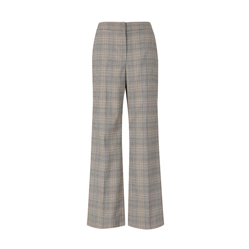 SOUP Check Semi Bootcut Slacks (Sz2Lp37)