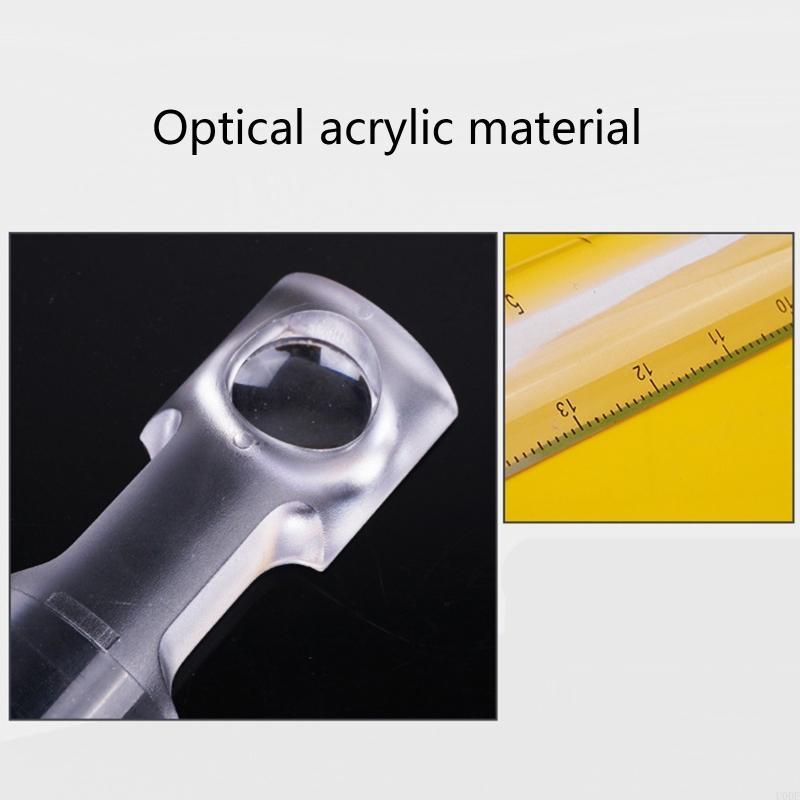 2 in 1 10x Bar 6-Inch Data Processing Ruler for Reading