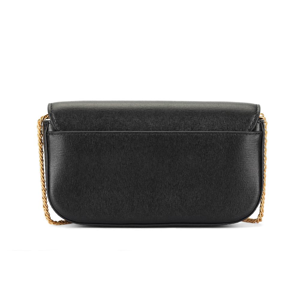 Tory Burch Robinson Chain Leather Wallet Women wallet Black 82946-001