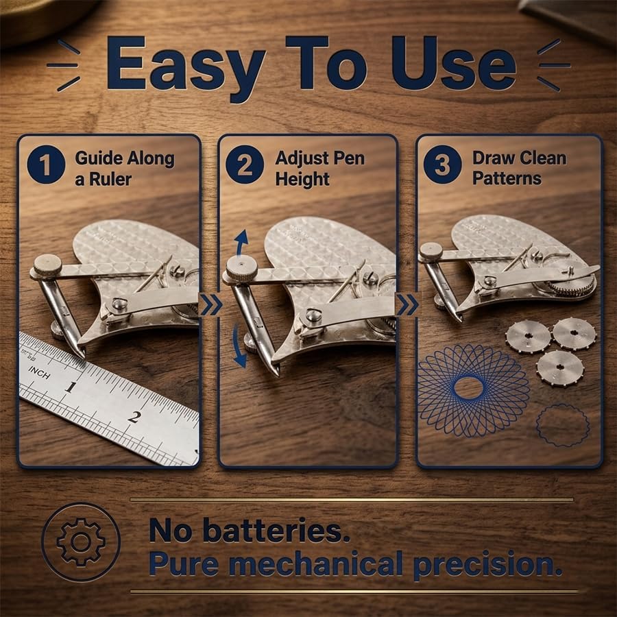 Set stilouri de punctare de precizie vintage Instrument de schițare Blueprint Set de creioane tehnice profesionale pentru desen