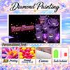 Personalized Gengar Diamond Art Custom Name 5D Diamond Painting Full Drill DIY Craft