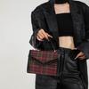 Elegant Women's Small Square Bag In Trendy Plaid Pattern Perfect For Fall Winter Use