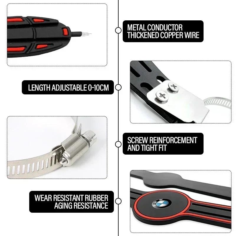 2025 E46 For BMW 1pcs Car Anti Static Belt Universal Grounding Chain For BMW E39 E46 E87 E90 E28 E30 E34 E36 E53 E60 E61 E62 E70