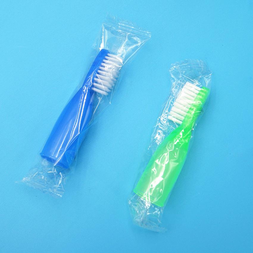 Prison-Safe Soft Bristle Finger Cot Toothbrush for Psychiatry and Rehabilitation Centers 100 pcs - Blue