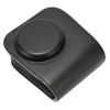 Protective Camera Case PU Leather Pure Color Camera Carrying Bag with   Strap for Camping Travel