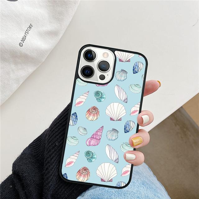 Sea Shells Mobile Phone Cases Cover For iPhone 17 Air 16e 15 14 12 13 11 Pro MAX Apple Plus Coque
