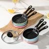 1Pcs Portable Omelette Pan Mini Nonstick Cast Iron Skillet With Handle For Induction And Gas Cooktops Children'S Breakfast Pot
