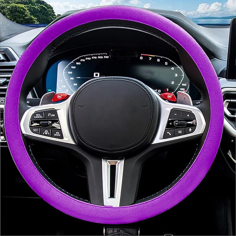 JDDRY Steering Wheel Cover, Universal Fit Protector - Silicone Car Steering Wheel Cover(Royal Blue,1PC)