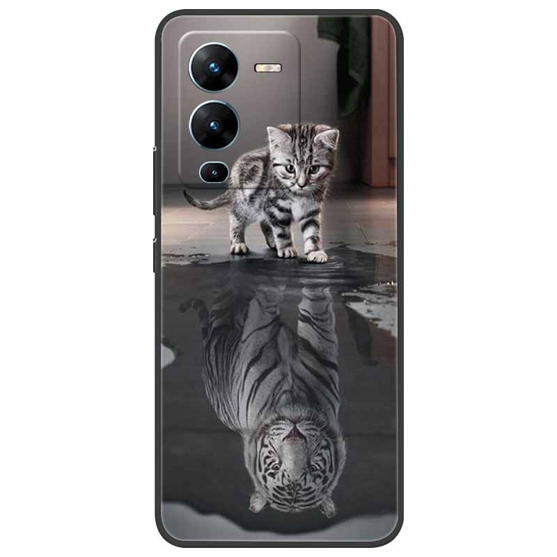 For Vivo V25 Pro Case V2158 Soft Silicone TPU Phone Cover For Vivo V25 Pro 5G Case Shockproof Capa V 25 Pro V25Pro Coque Cool