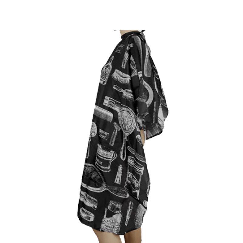Barber Cape Set: Hand Mirror, Scissors, Comb, Hair Dryer Apron, Printed Cape, Shawl