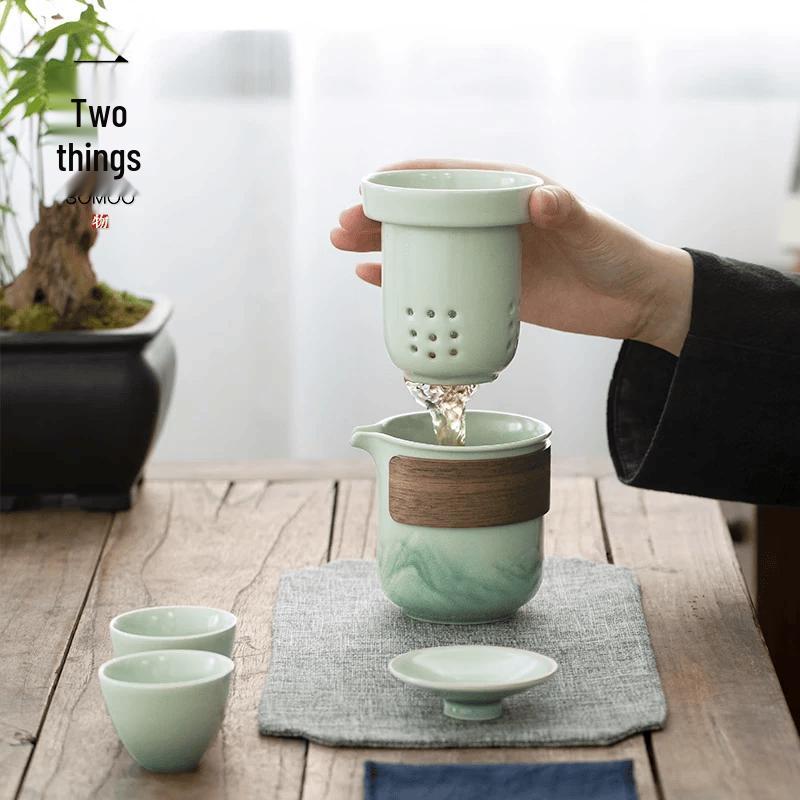 Nanshan Mr. Portable Ceramic Travel Tea Set