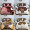Beautiful Curly Hair Girl Pattern Comfortable Duvet Quilt Cover Pillowcase Bedding Set Children Bedroom Decoration Home Textile