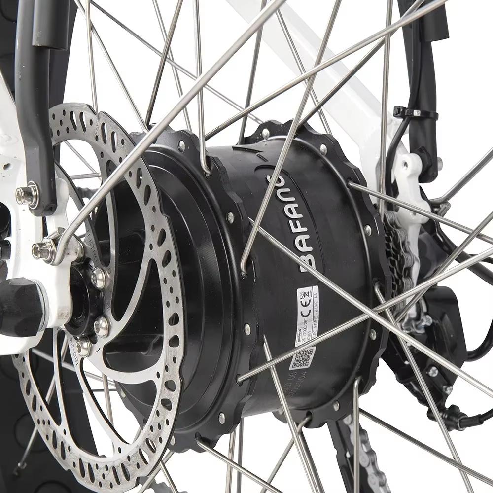 Ebike X8 26X4.0" Fat Snow Elektrofahrrad 750W Bafang Urban Elektrofahrrad 48V 19.2AH Batterie Adult Beach Ebike