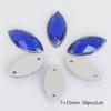 Round Multi-Faceted Acrylic Rhinestones: Double-Hole, Flat-Back Jewelry Accessories