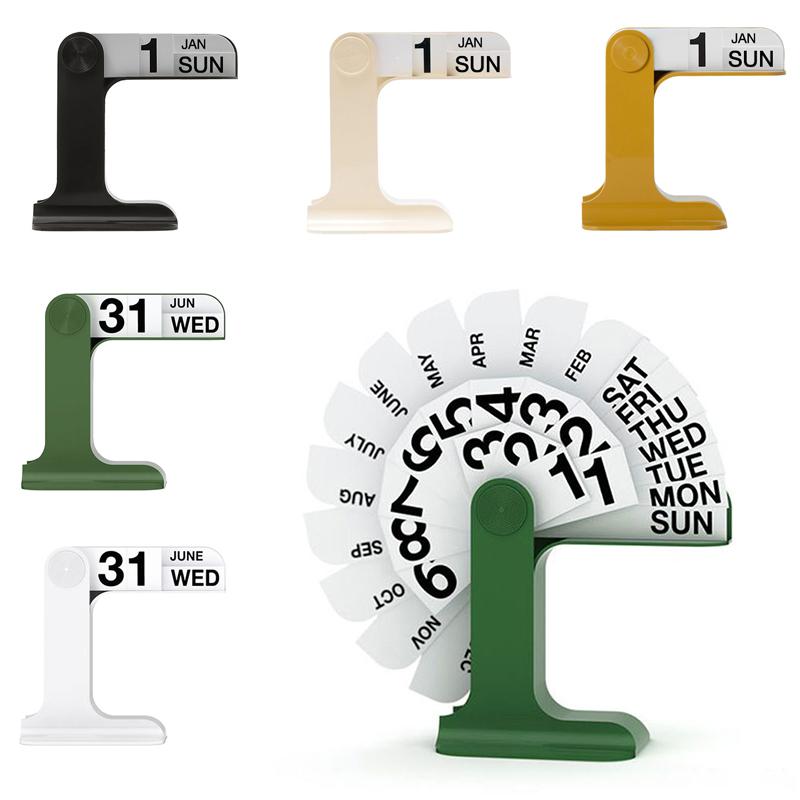 Pagină cu calendar de birou Flip Desk Calendar Creativ, simplu, pentru decorare a casei, pagină care se întoarce Ornament pentru masă în picioare Articole de birou