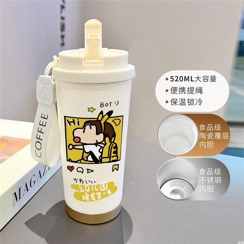 Cartoon Xiaoxin Thermos Cup 111 Stainless Steel Student High Value Office Coffee Cup Large Capacity Water Cup