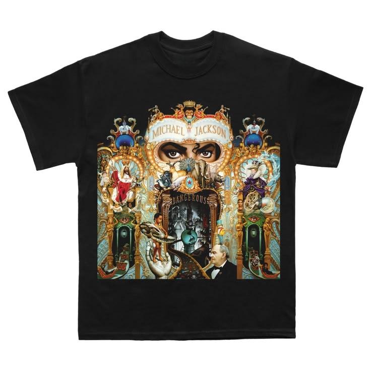 2026 Summer Michael Jackson Retro Nostalgic Music Art Graphic Cotton Garment For Festival Daily Wear