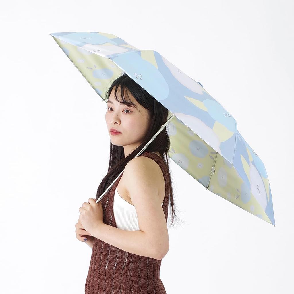 Nifty Colors Folding Peony 2494GY Umbrella, Light-Shielding, Two-Side Mini,