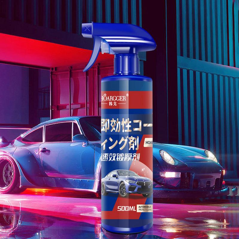 3 In 1 Ceramic Coating Spray 500ml Anti Scratch Ceramic Cleaning For Cars Motorcycles Polish High Protection Car Shield Coating