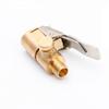Heavy Duty Brass Air Chuck Adapter With Pressure Relief Valve Lock Clip For Car Bike Tire Inflation