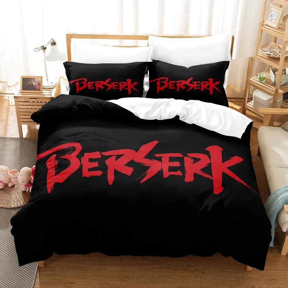 Anime Berserk Bettwäsche Set Jungen Mädchen Twin Queen Size Bettbezug Kissenbezug Bett Kinder Erwachsene Mode Home Textileextile