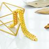 Men's 24K Gold-Plated Engraved Bracelet Watch Chain