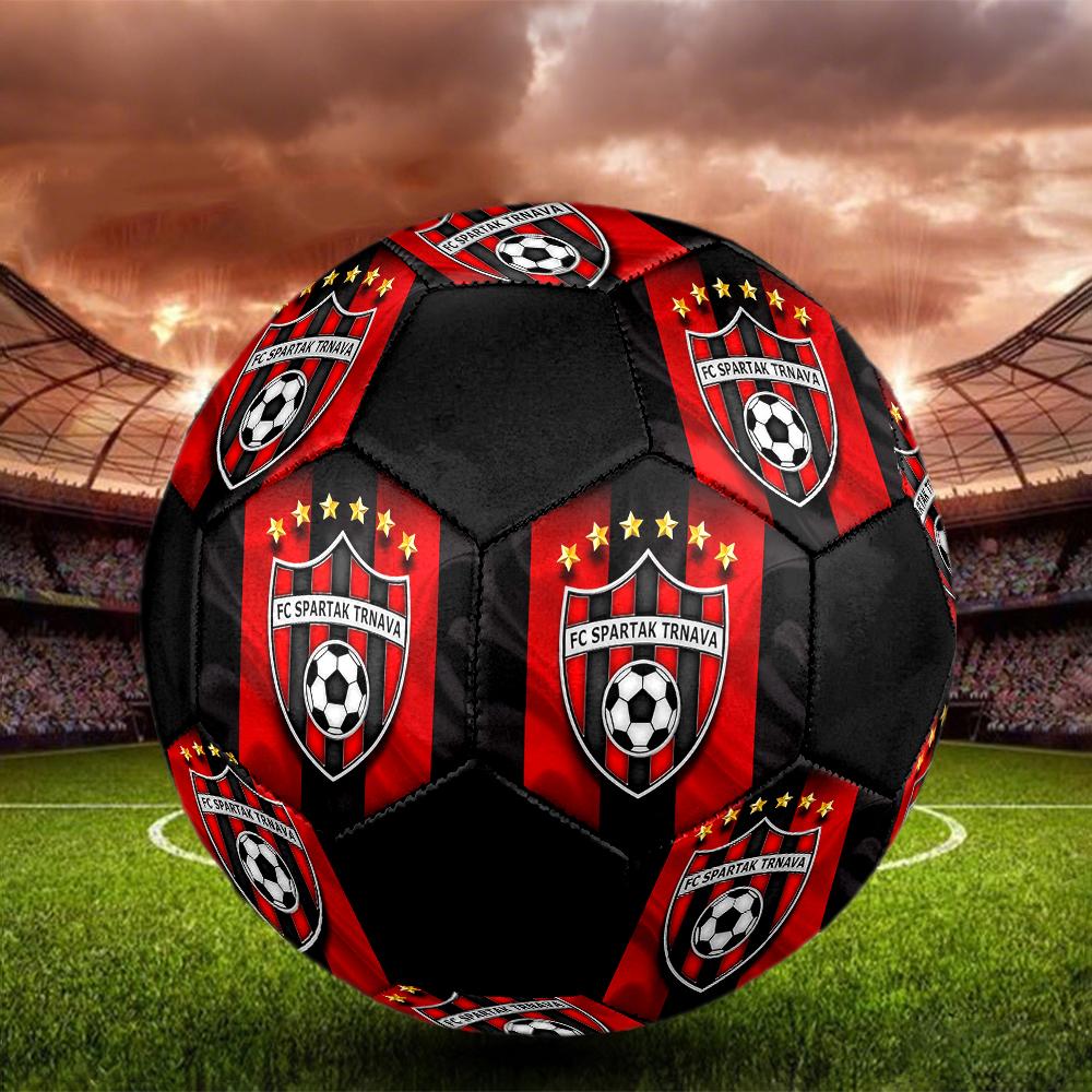 Pallone da Calcio FC Spartak Trnava, colorato, adatto a tutte le età, cucito a macchina, materiale PVC, qualità da competizione, durevole e ad alto rimbalzo