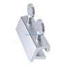 B0KB 4 Piece No Drill Aluminum Window Security Lock Ventilation Control for Horizontal Sliding Frame Door Window Limiter