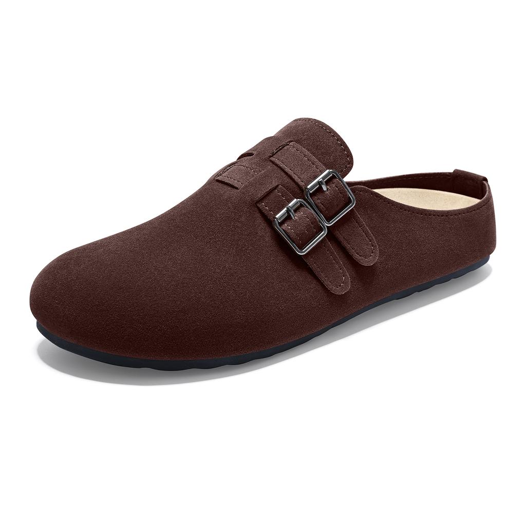 Fashion Crestar Summer Suede Clogs Sandals For Women Outdoor Classic Non-slip Beach Potato Shoes Lady New Comfy Soft Insole Flat Mules